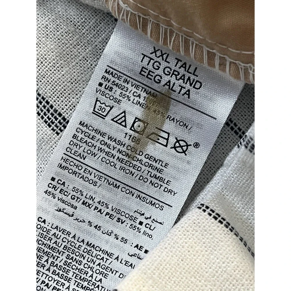 Old Navy Womens Plus Wide Leg Linen Blend Pants XXL Tall New